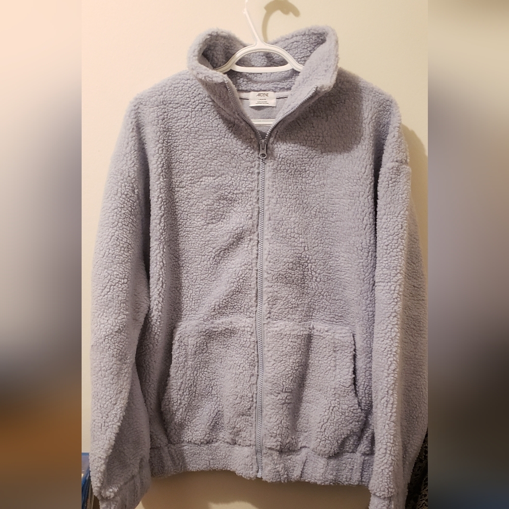 Ardene Soft Gray Fleece Jacket